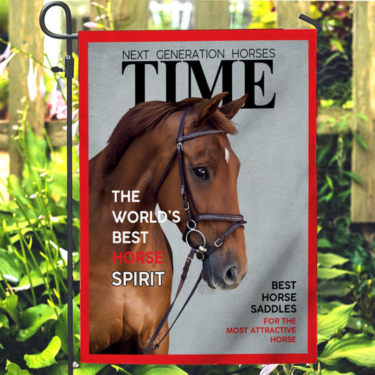 Magazine Covers - Personalized Horse Garden Flag