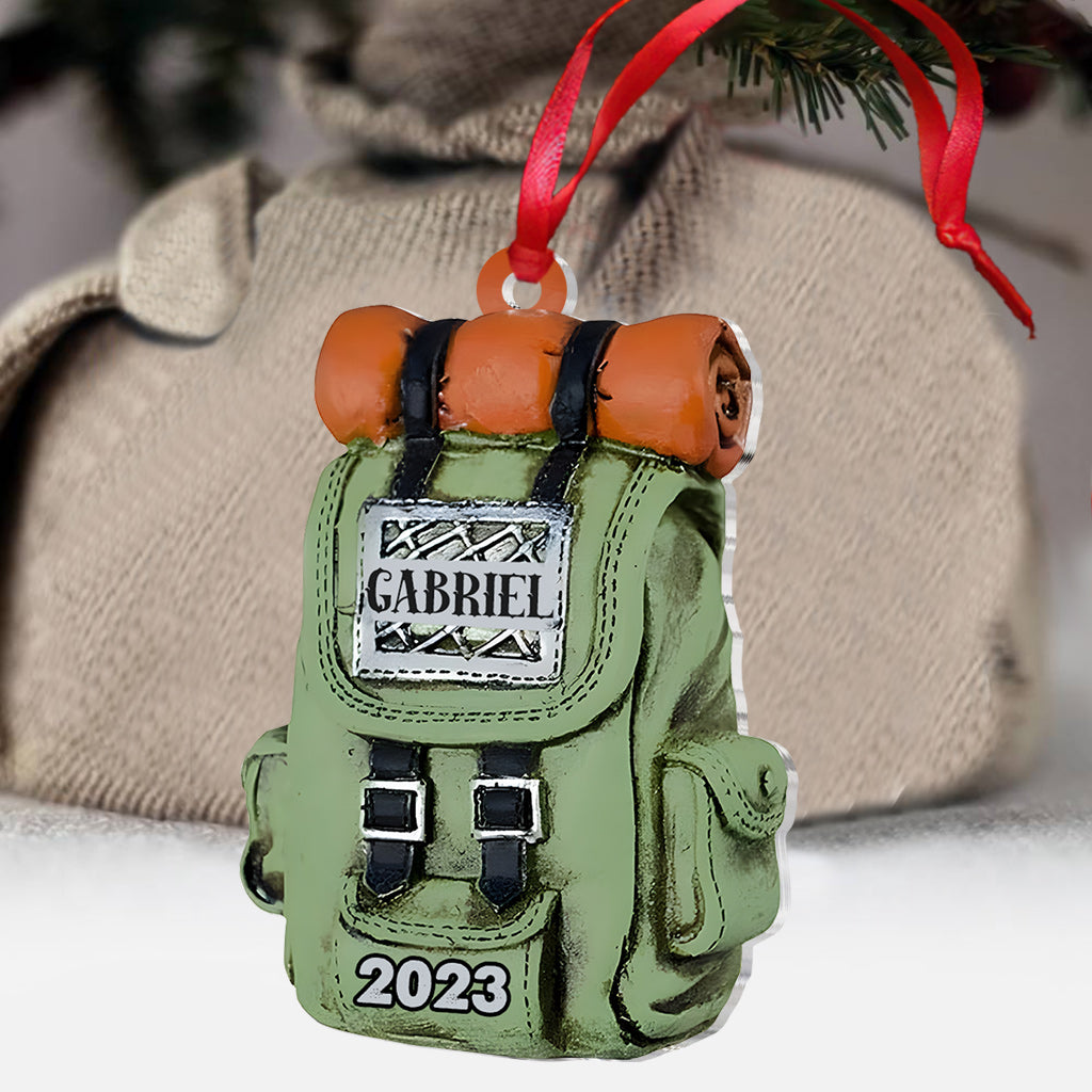 Hiking Bag - Personalized Hiking Ornament