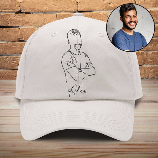 Custom Photo - Personalized Uncle Embroidered Classic Cap