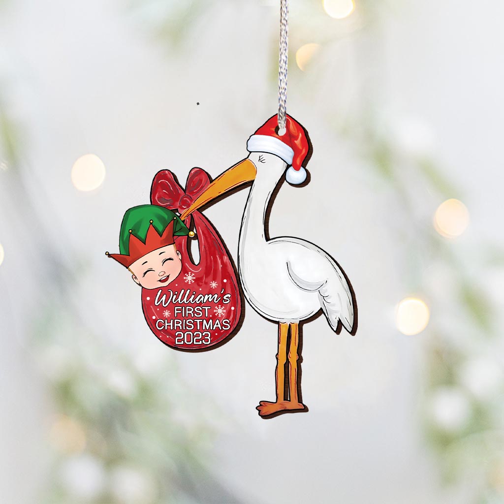 Baby First Christmas - Personalized Newborn Ornament