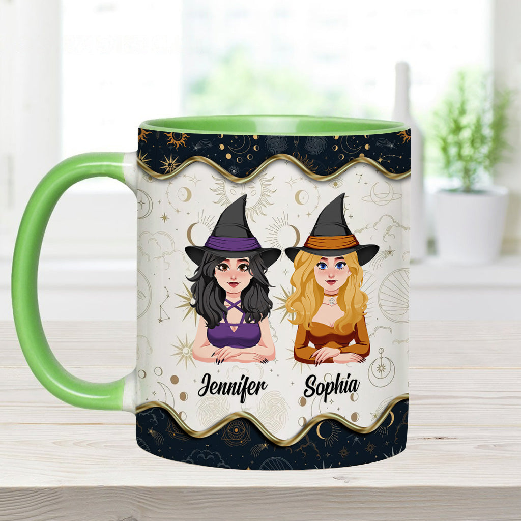 We're Not Sugar And Spice - Personalized Witch Accent Mug