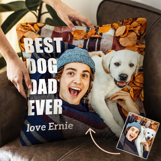Best Dog Mom/ Mother/ Grandma... Ever - Personalized Throw Pillow