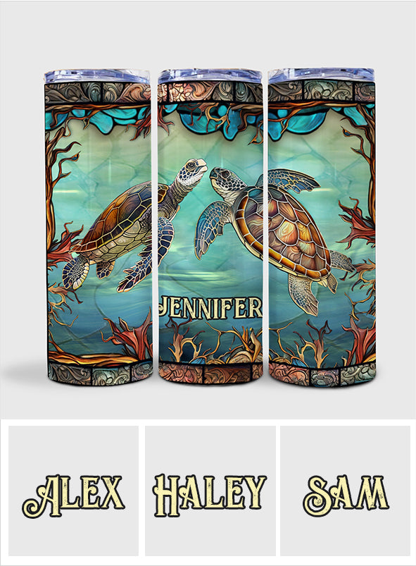 Turtle Lovers - Personalized Turtle Skinny Tumbler