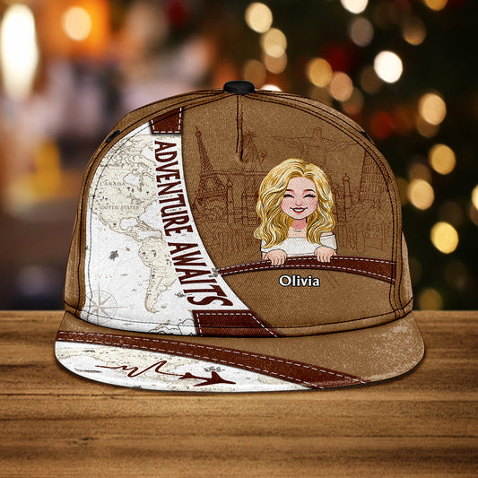 Adventure Awaits - Personalized Travelling Snapback