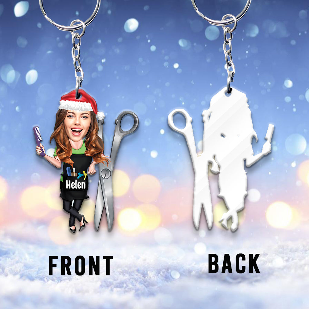 Hair Hustler - Personalized Hairdresser Keychain