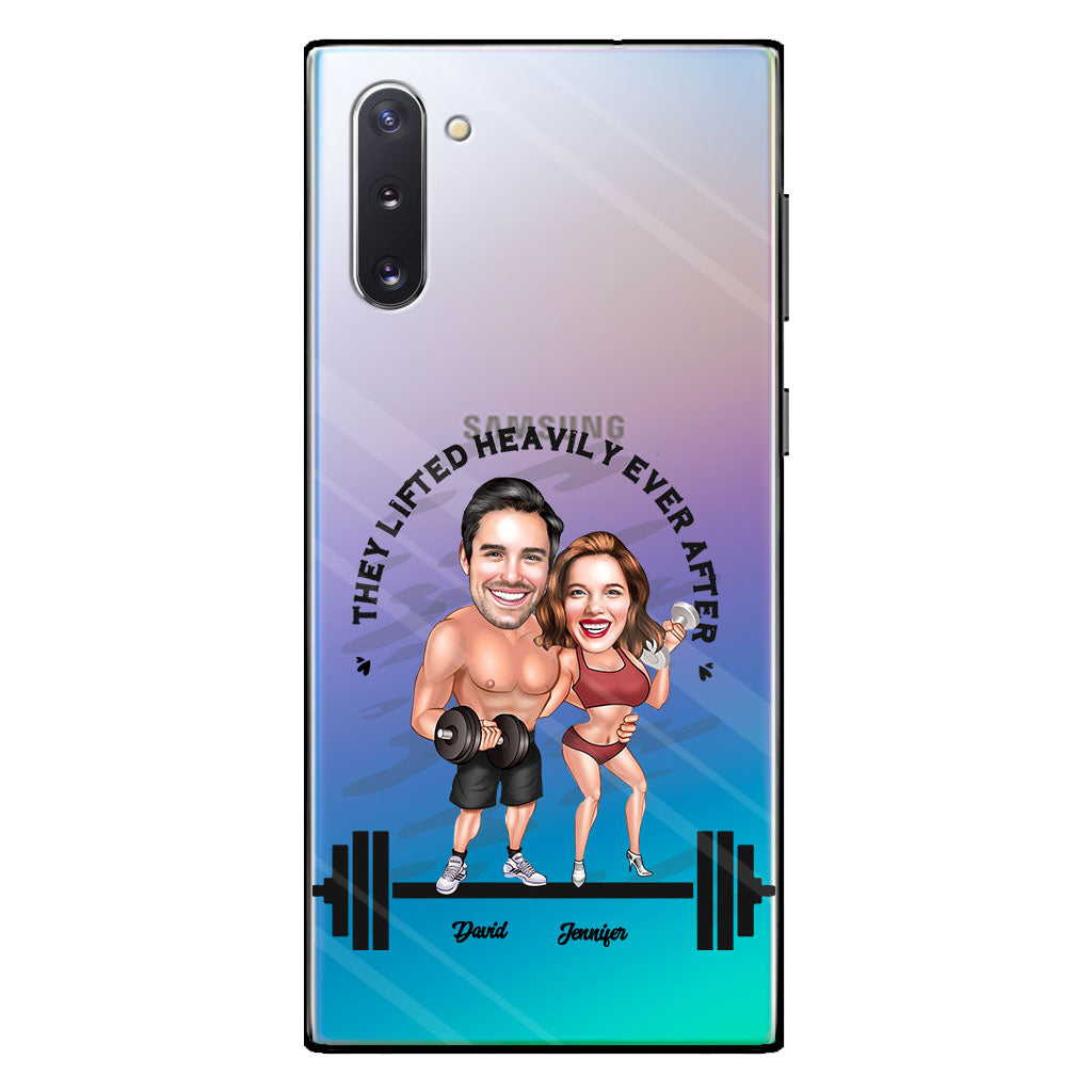 They Lifted Heavily Ever After - Personalized Fitness Clear Phone Case