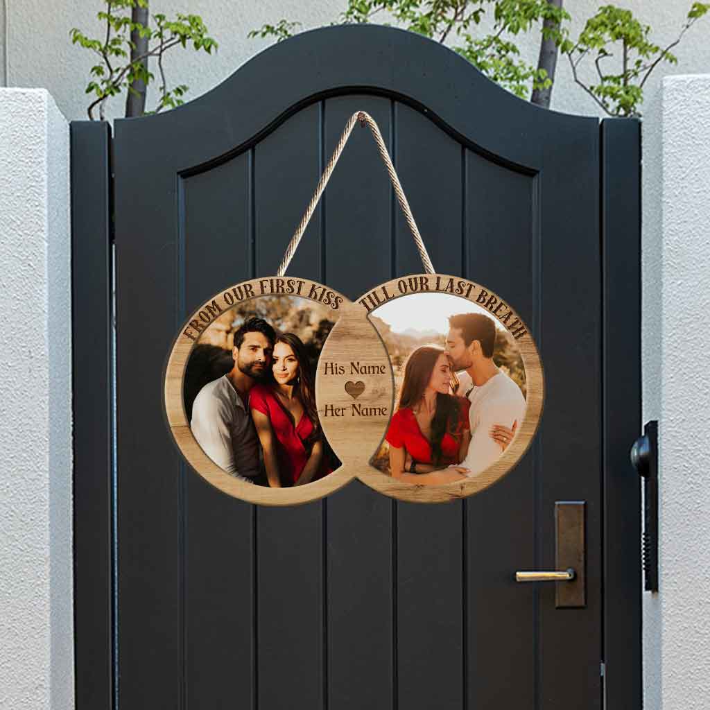 From Our First Kiss - Personalized Couple Wood Sign