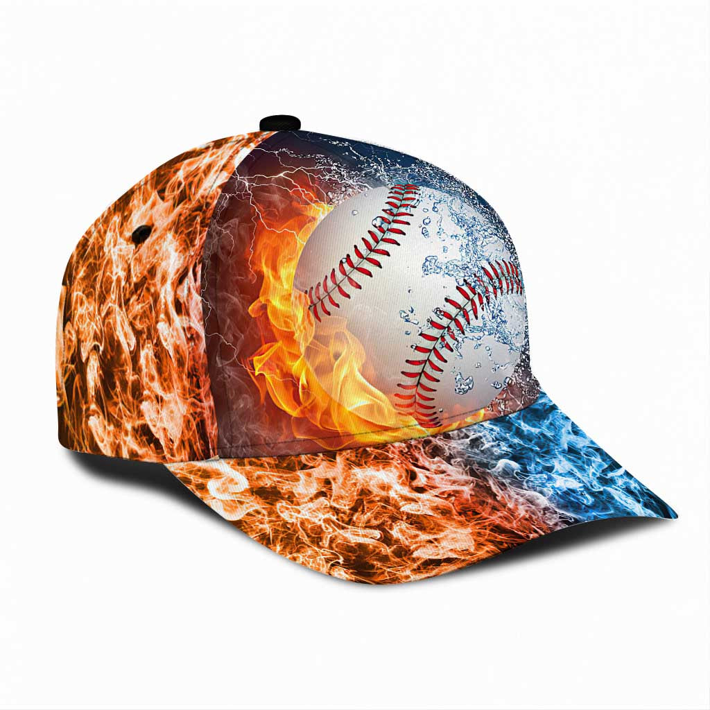 Baseball Cap With Printed Vent Holes