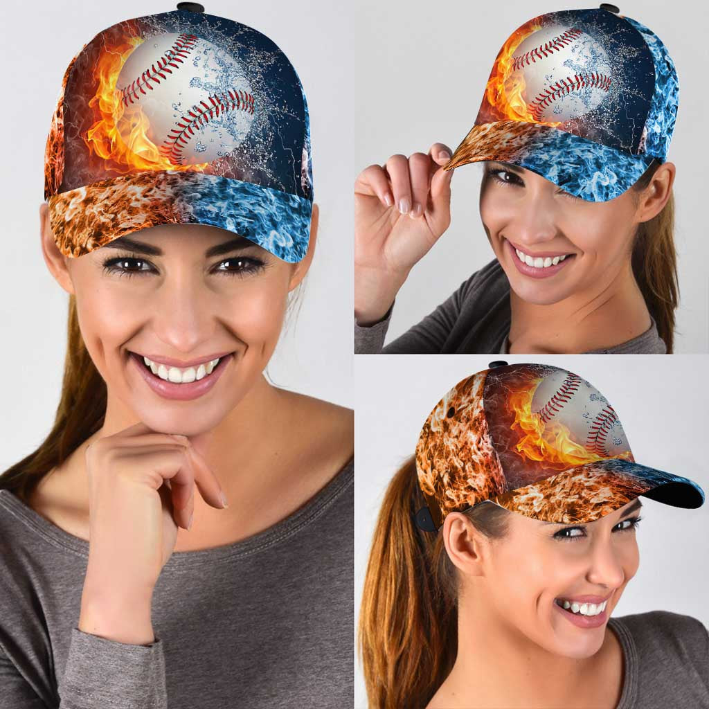 Baseball Cap With Printed Vent Holes