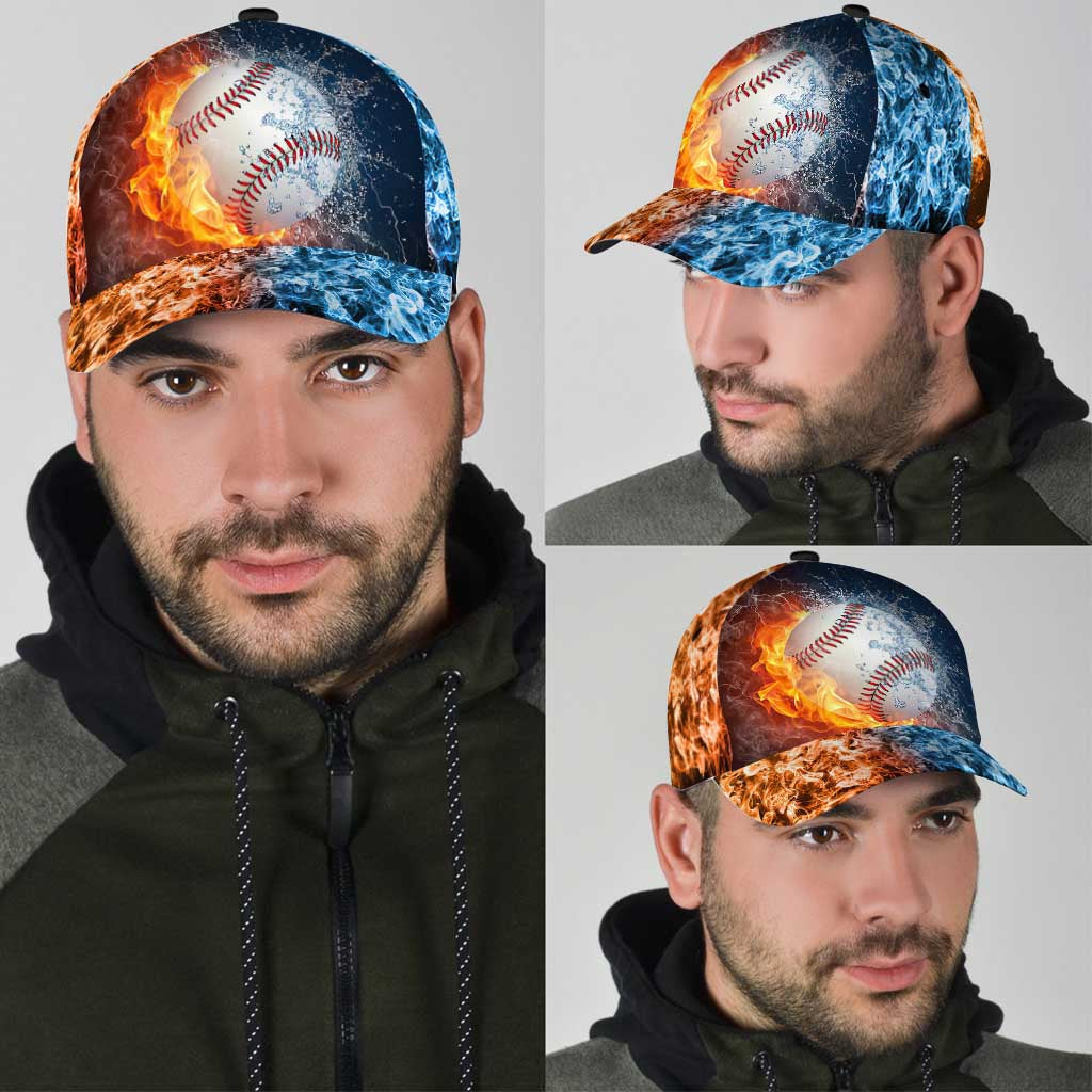 Baseball Cap With Printed Vent Holes