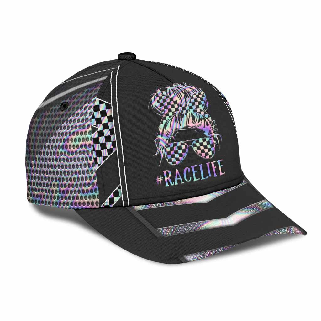Race Life Cap With Printed Vent Holes - Racing Cap