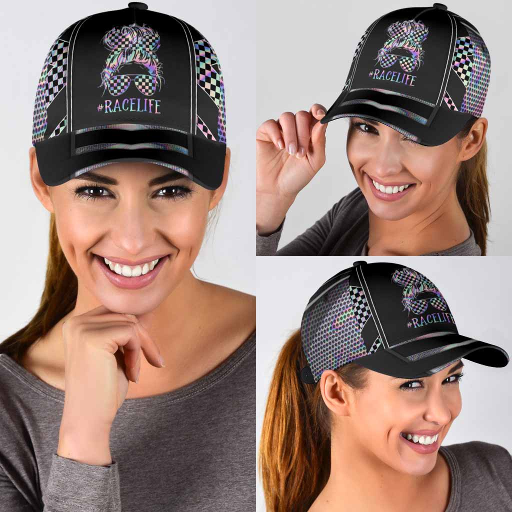 Race Life Cap With Printed Vent Holes - Racing Cap