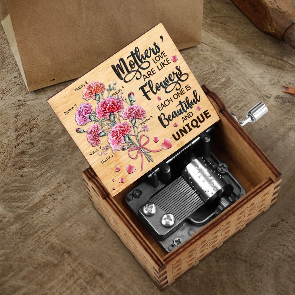 Mothers' Love - Personalized Mother's Day Mother Hand Crank Music Box