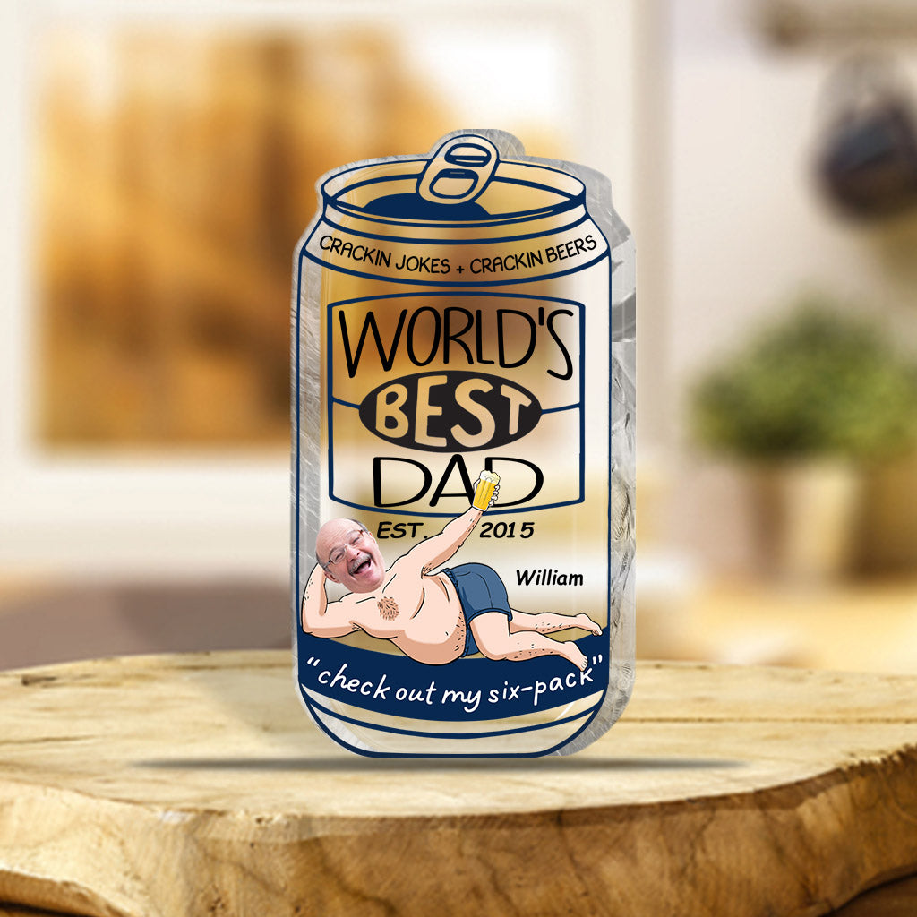World's Best Dad - Personalized Father's Day Father Custom Shaped Acrylic Plaque