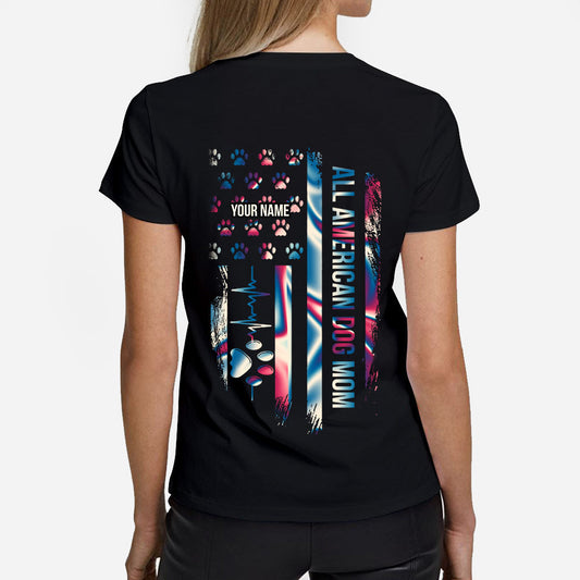 Proud Dog Mom - Personalized Independence Day T-shirt and Hoodie