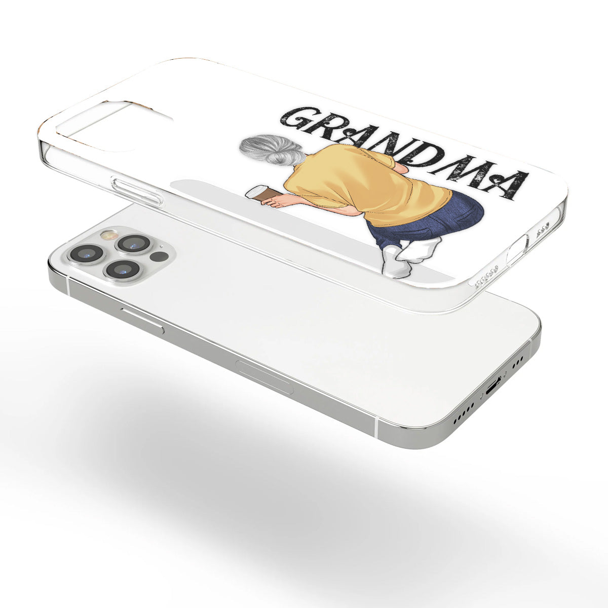 Best Nana Ever - Personalized Grandma Clear Phone Case