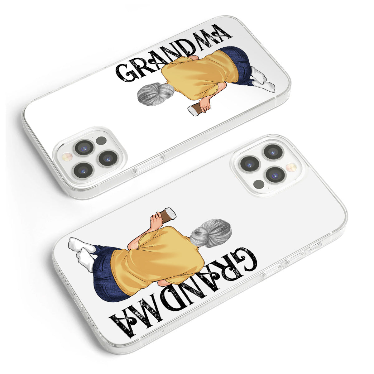 Best Nana Ever - Personalized Grandma Clear Phone Case