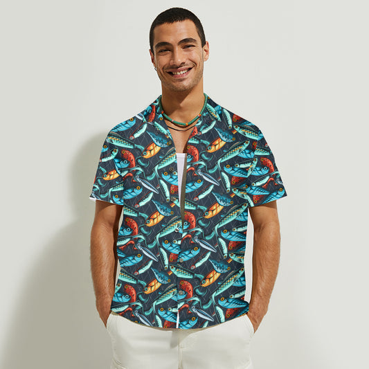 Reel Cool Dad Fishing Hawaiian Shirt