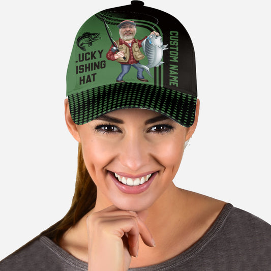 Lucky Fishing Hat - Personalized Fishing Classic Cap