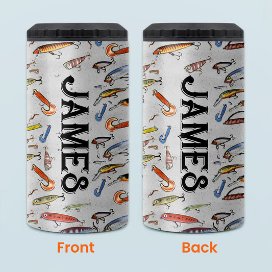 Fishing Lures - Personalized Fishing Can Cooler
