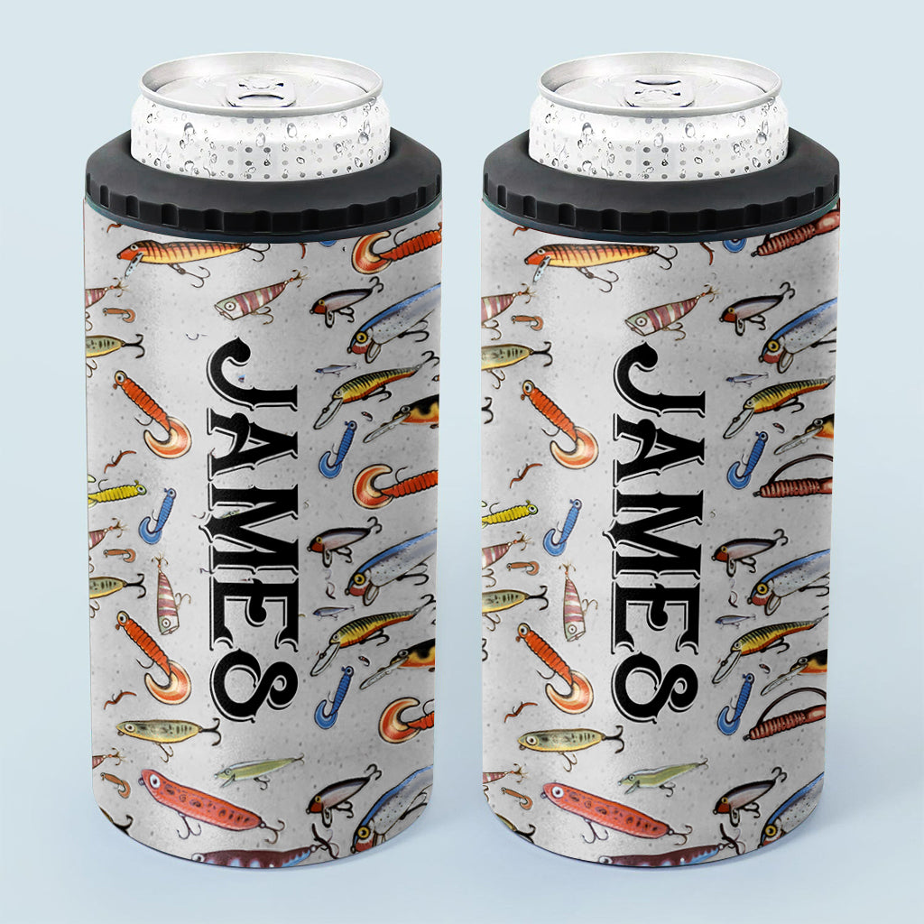 Fishing Lures - Personalized Fishing Can Cooler