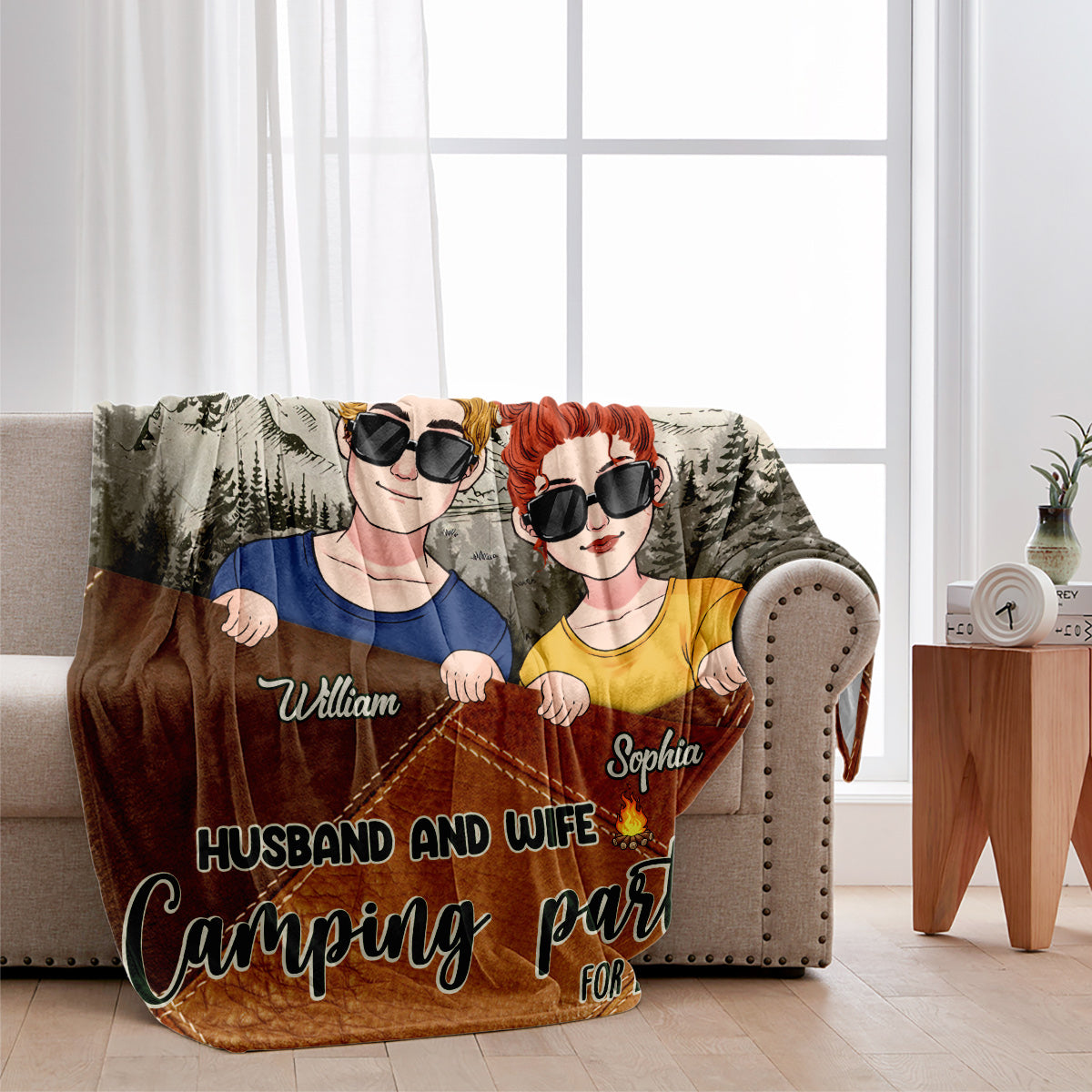 Camping Partners For Life - Personalized Camping Blanket