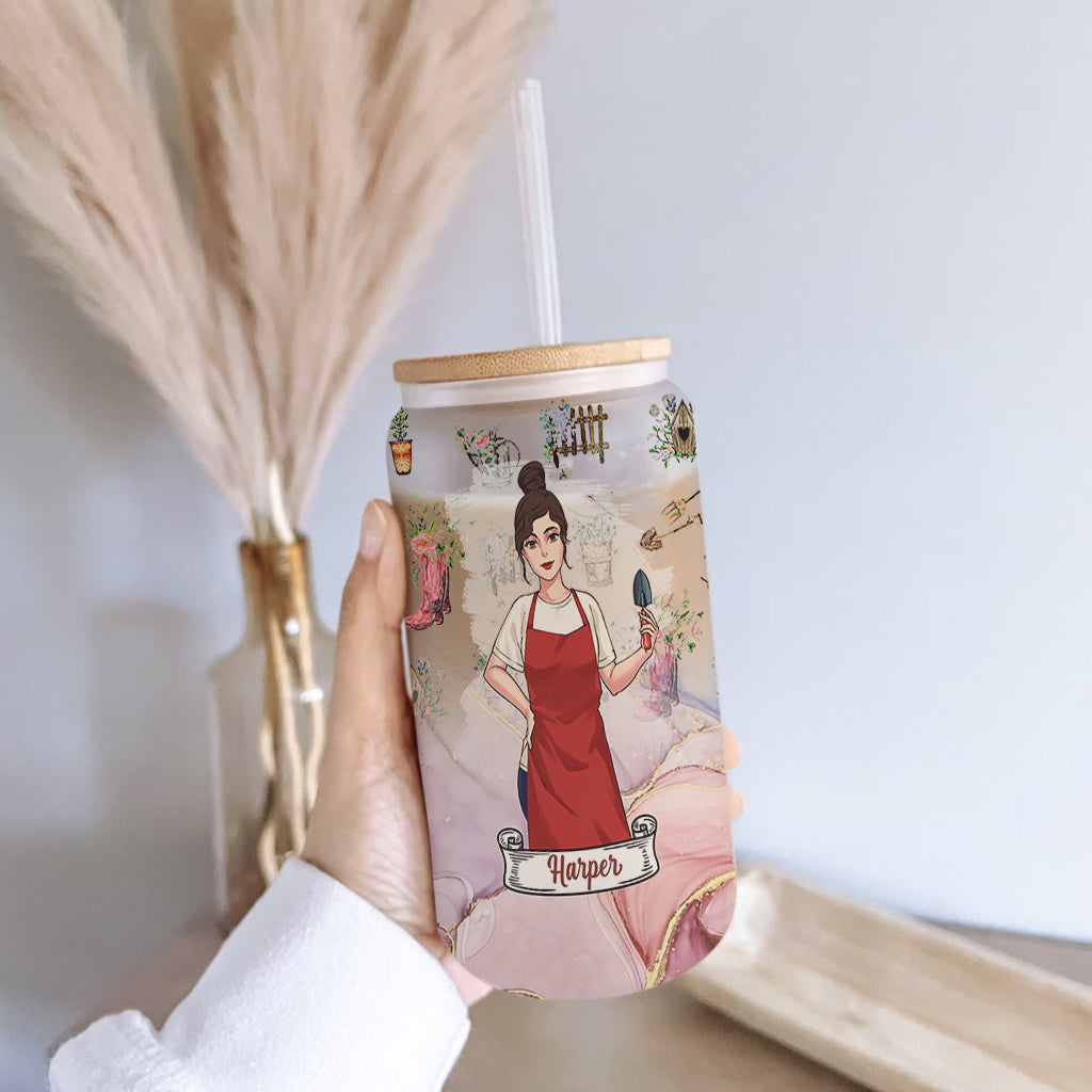 Some Girls - Personalized Gardening Can Glass