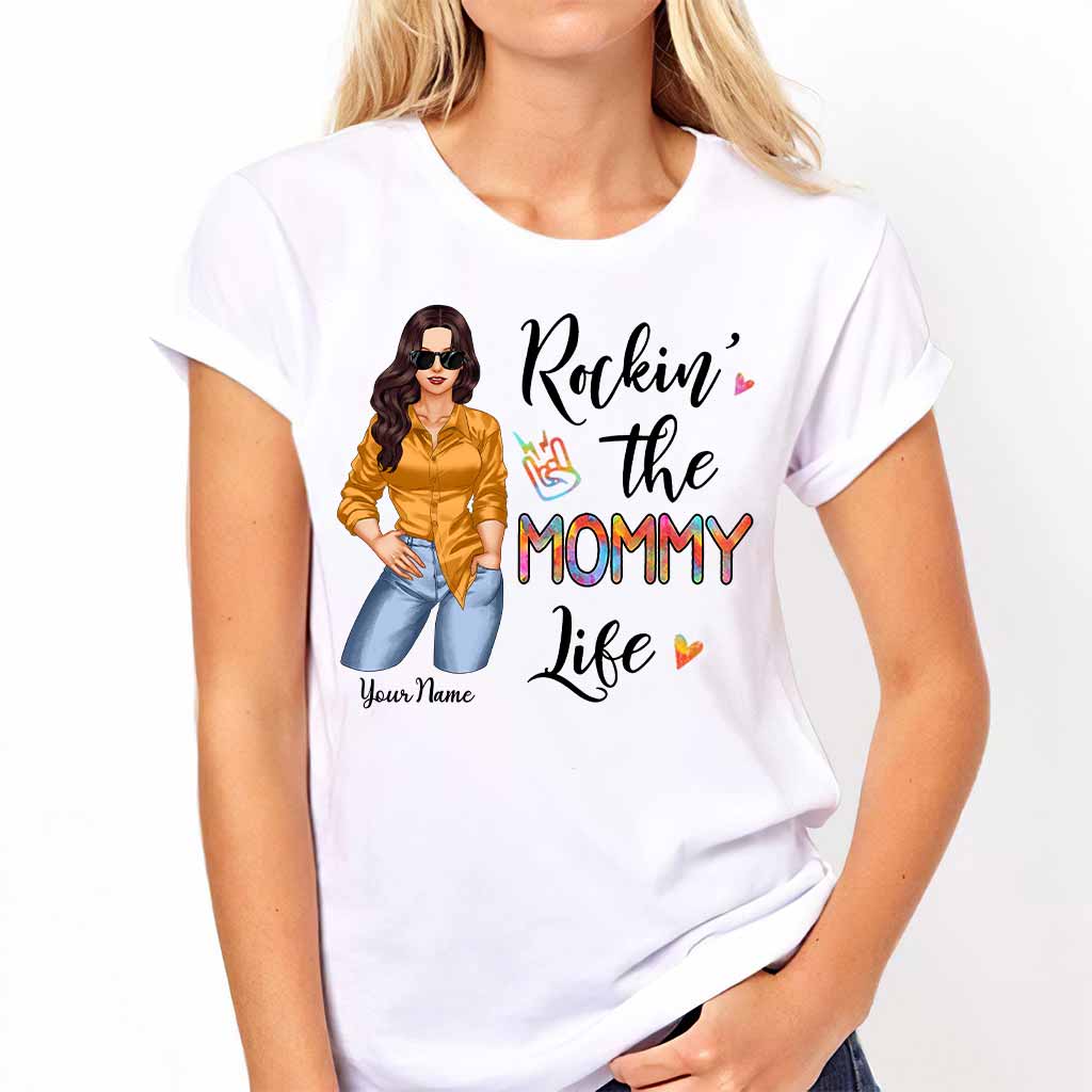 Rockin' The Nana Life - Personalized Grandma T-shirt and Hoodie 0921