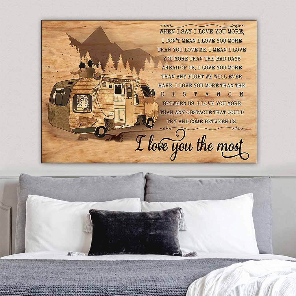 I Love You The Most - Camping Poster 112021