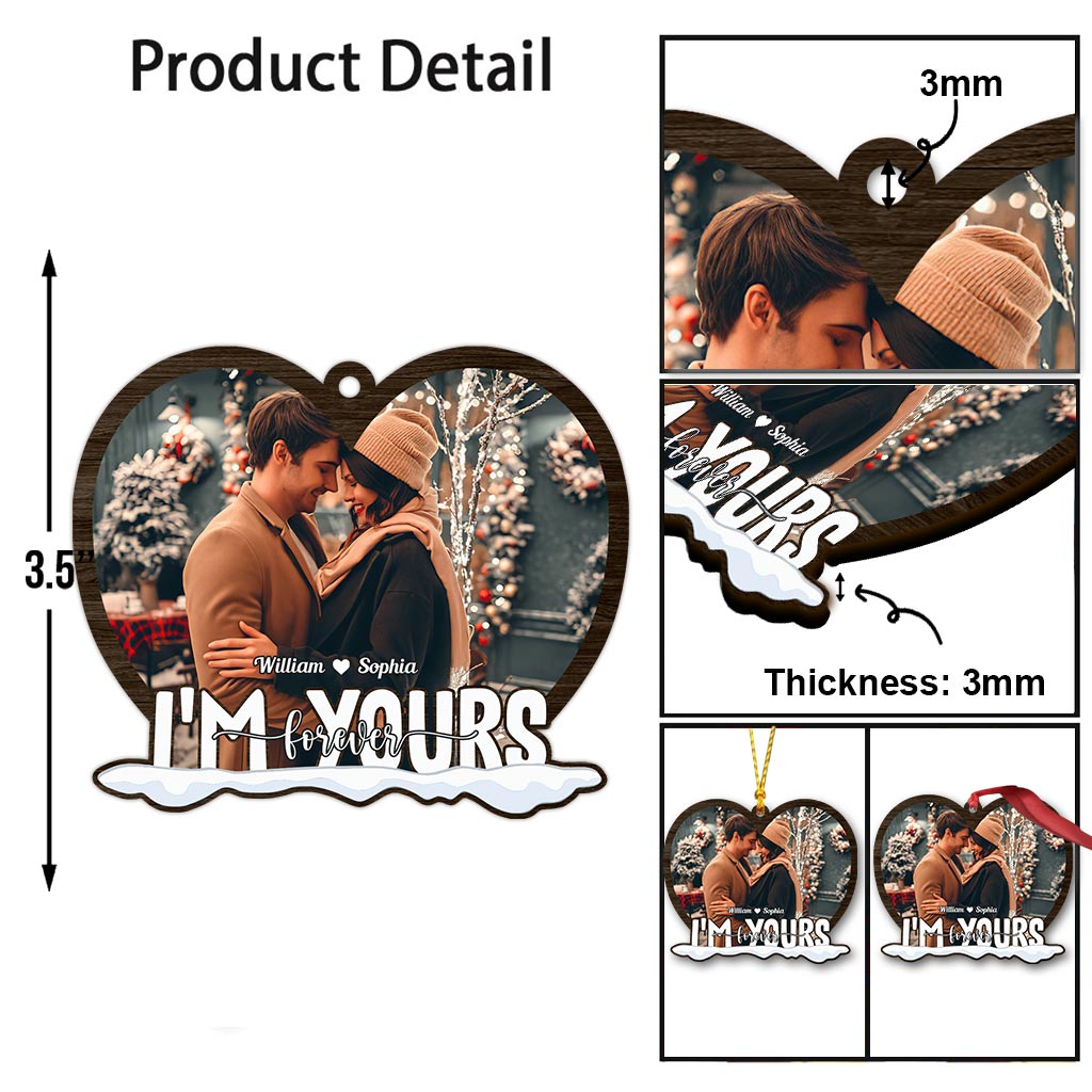 I'm Yours Forever - Christmas Personalized Couple Ornament