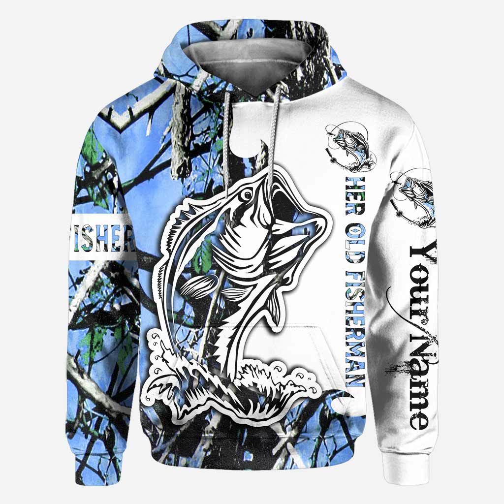 His Best Catch - Personalized Fishing All Over T-shirt and Hoodie