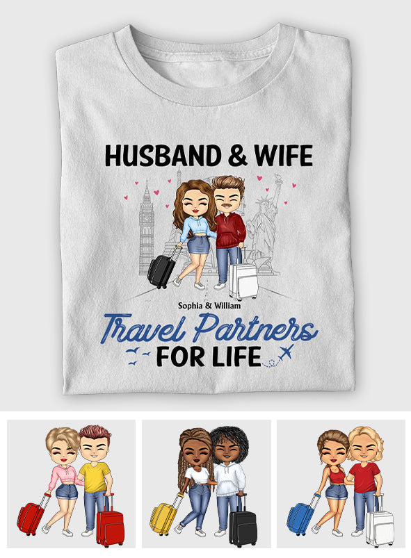 Travel Patterns - Personalized Couple T-shirt and Hoodie