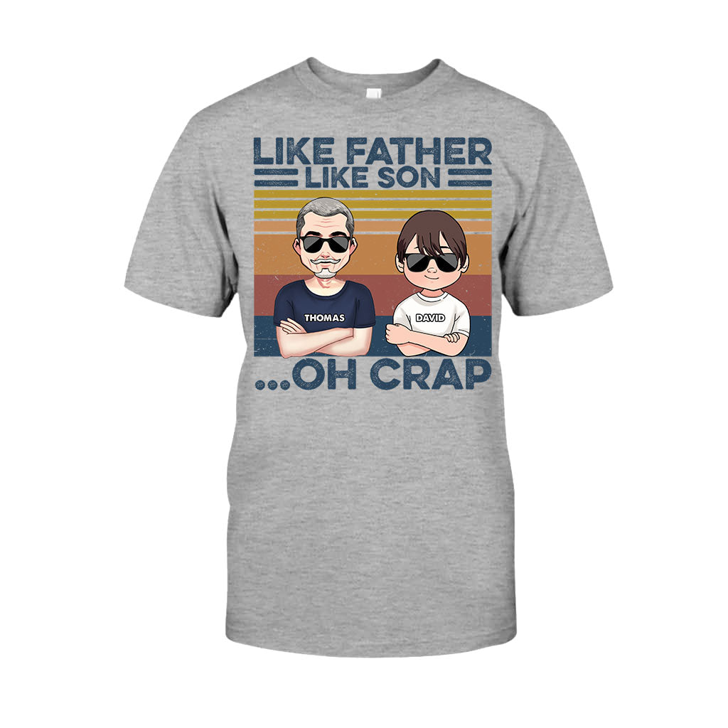 Like Father Like Son - Gift for dad, dad - Personalized T-shirt And Hoodie