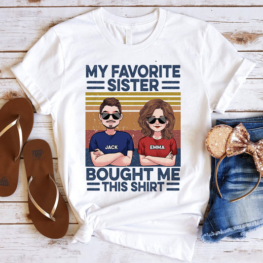 Favorite Sister - Personalized Sibling T-shirt & Hoodie
