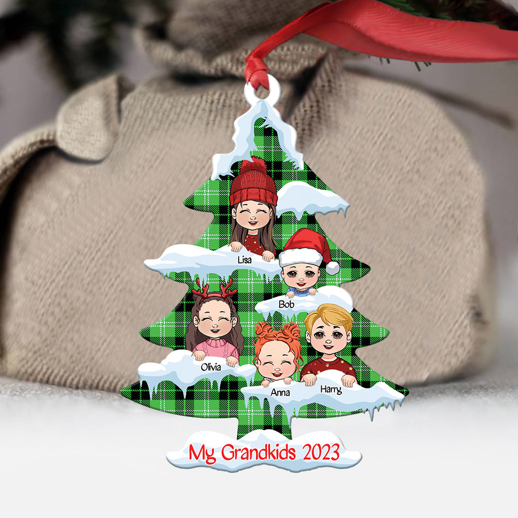 My Grandkids - Personalized Grandma Ornament