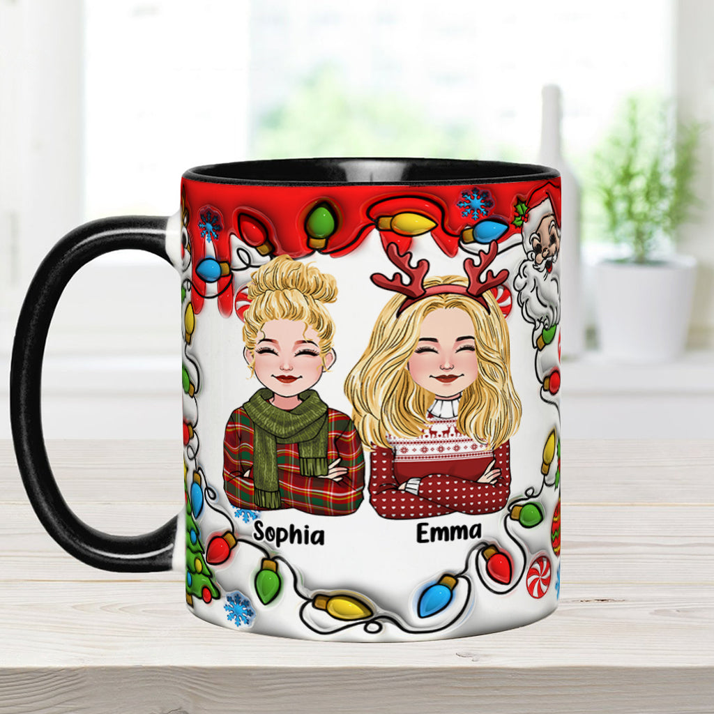 Coworkers Are Like Christmas Lights - Personalized Colleague Accent Mug