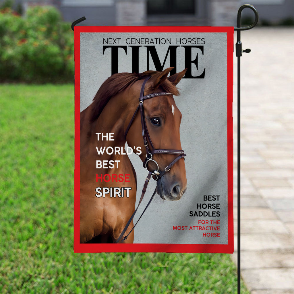Magazine Covers - Personalized Horse Garden Flag