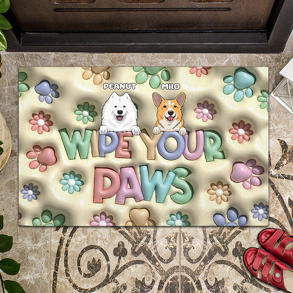 Wipe Your Paws - Personalized Dog Doormat
