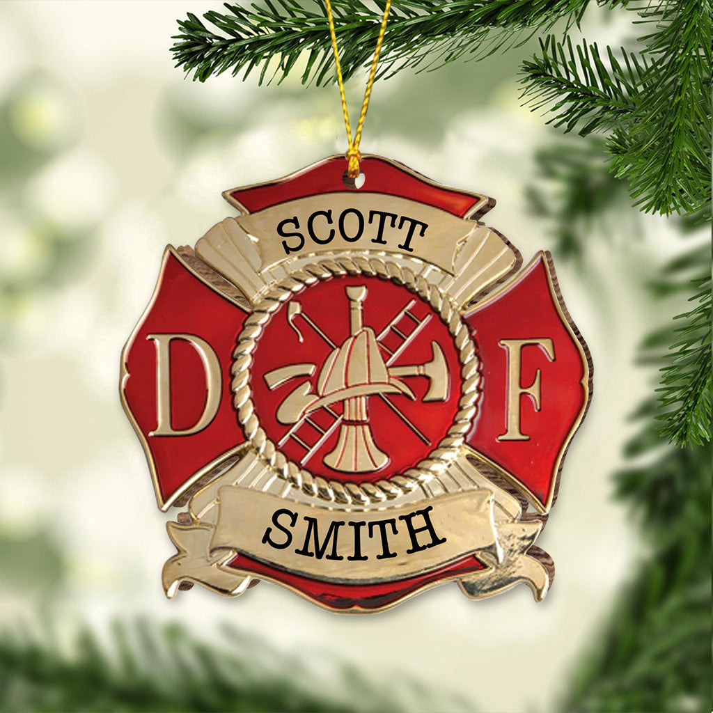 Life Saving - Personalized Firefighter Ornament