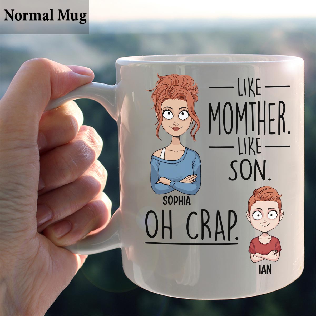 Like Father Like Daughter Like Son - Gift for dad, mom, son, daughter - Personalized Mug