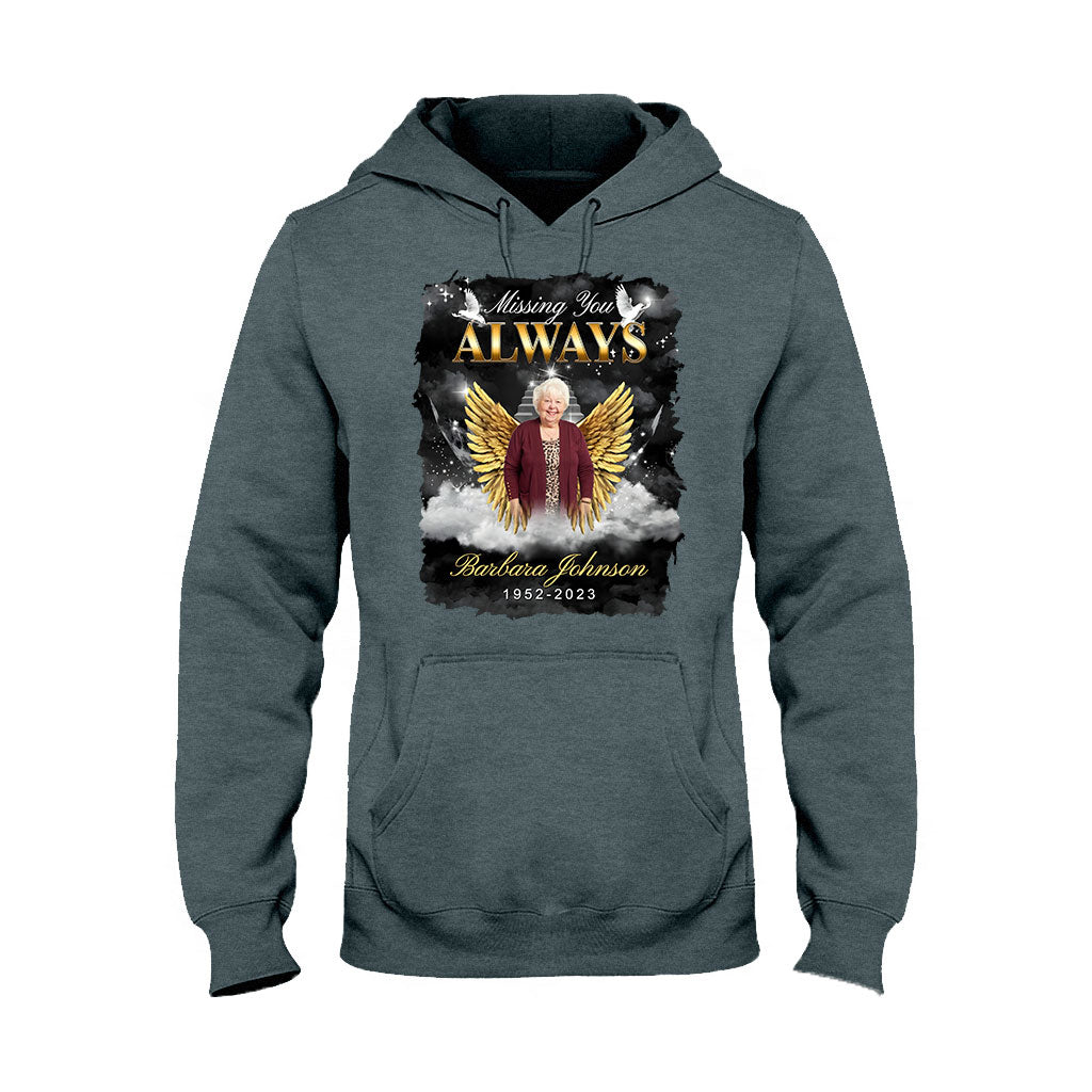 Always In My Heart - Personalized Memorial T-shirt And Hoodie