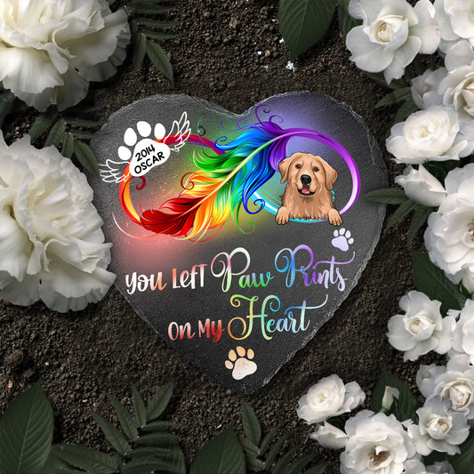 Forever In My Heart - Personalized Dog Heart Shaped Stone