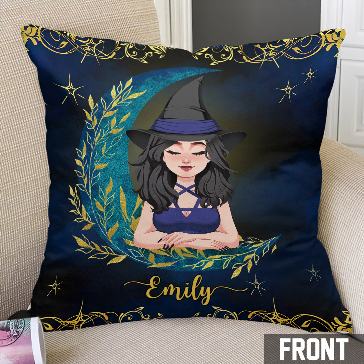 Don't F With My Energy - Personalized Witch Throw Pillow