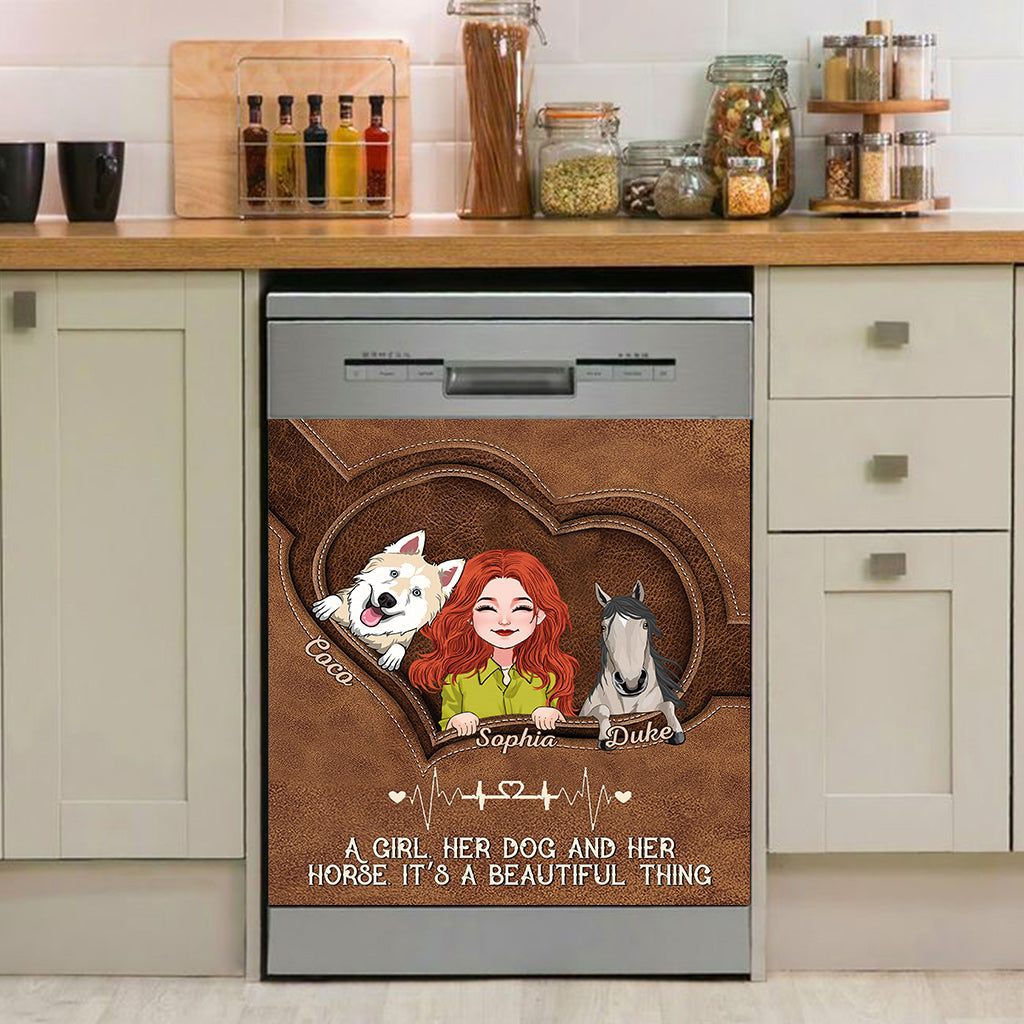 Positive Affirmations Butterfly - Personalized Butterfly Dishwasher Cover