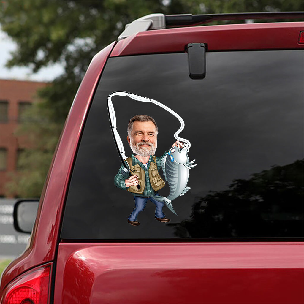 Love Fishing - Personalized Fishing Decal Full