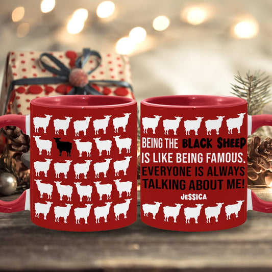 Being The Black Sheep - Personalized Family Accent Mug