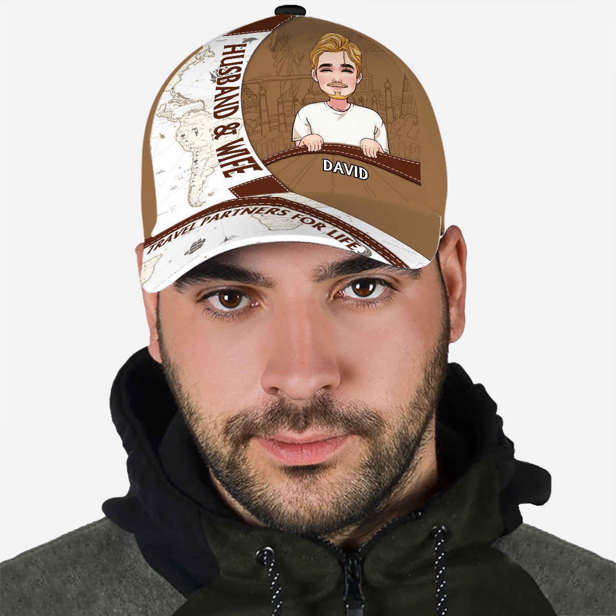 Husband & Wife Travel Partner - Personalized Travelling Classic Cap