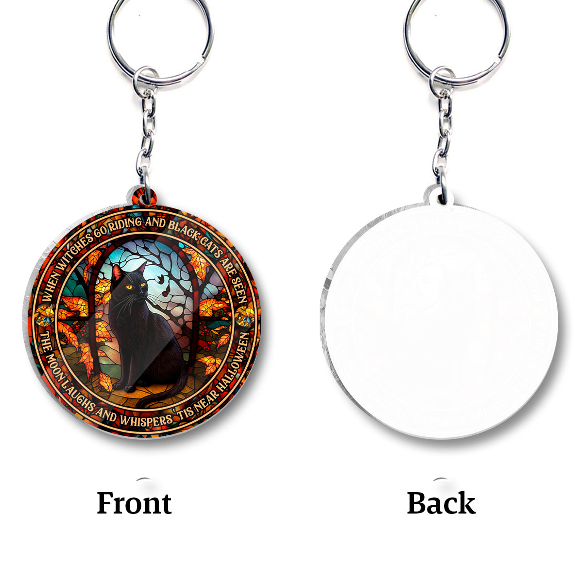 When Witches Go Riding And Black Cats Are Seen Witch - Witch One-sided Keychain