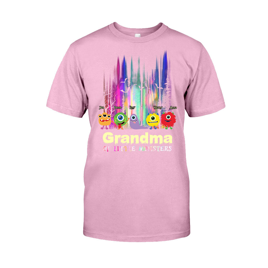Grandma Of Little Monsters - Personalized Grandma T-shirt And Hoodie