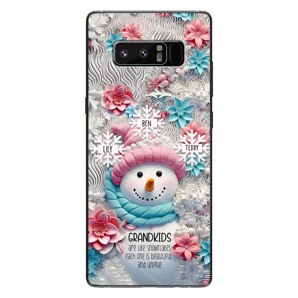 Grandkids Are Like Snowflakes - Gift for grandma - Personalized Phone Case